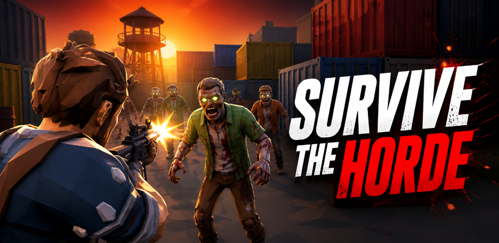 Poly Mercenarios Cover Art - Survive the Horde